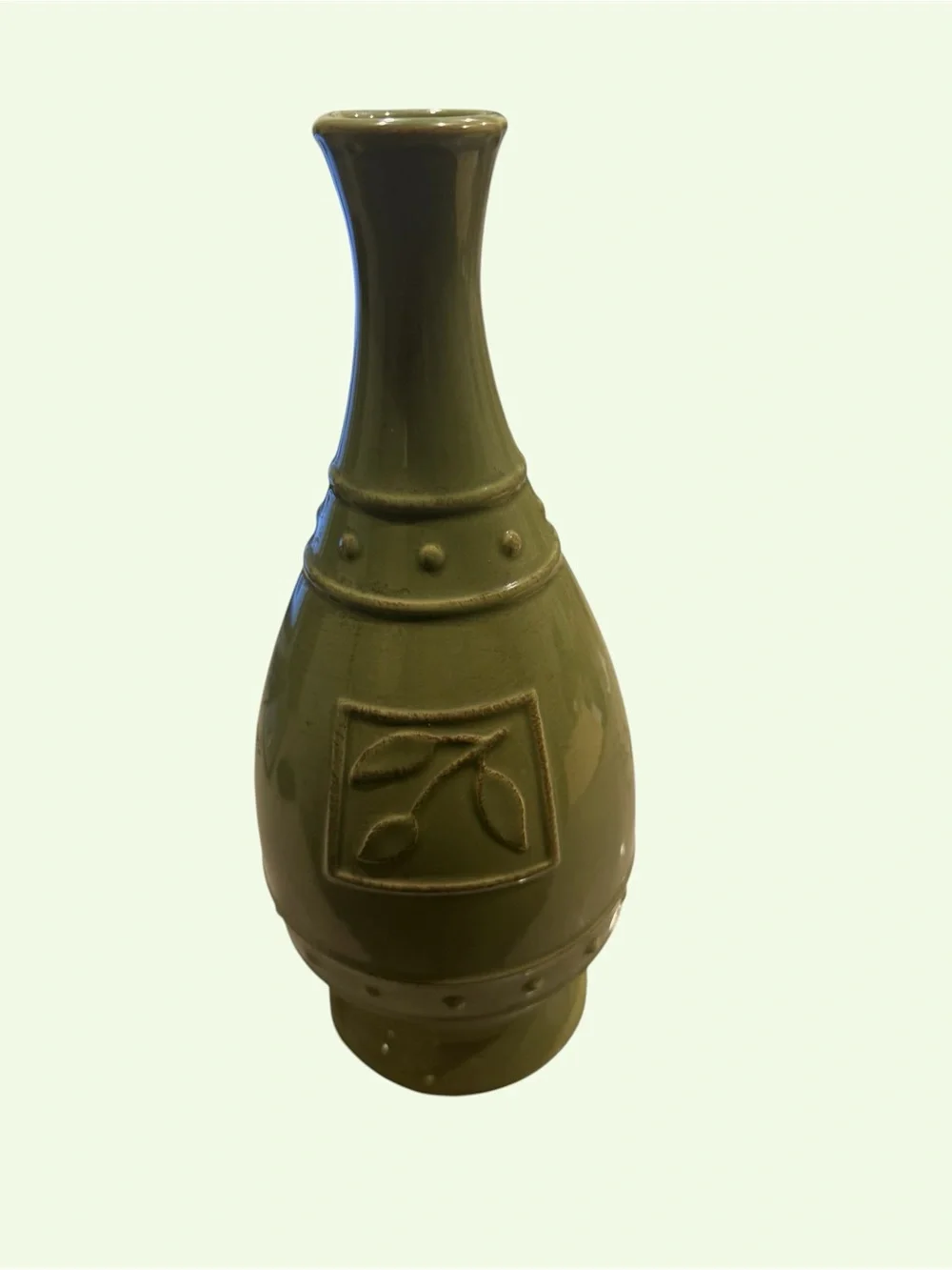 Sorrento Oregano Green Stoneware Vase/Wine decanter